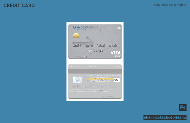 Beispielvorschau der Madagaskar AccesBanque Visa Debitkarte